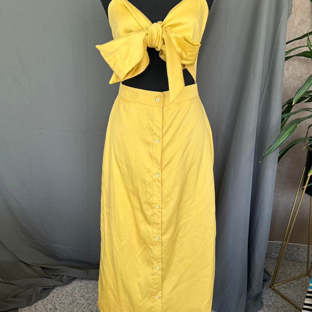 Missguided Women's Yellow Dress